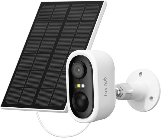 LAXIHUB Cámara Seguridad Exterior Solar Inalámbrica WiFi 3MP 2K