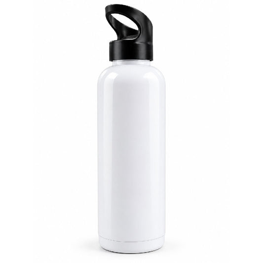 Botella Deportiva de 1 Litro con Tapa y Asa – Blanca | LATYCE