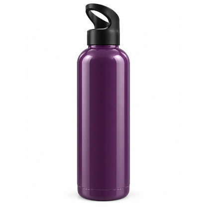 Botella Deportiva Morada de 1 Litro con Tapa Desmontable y Asa