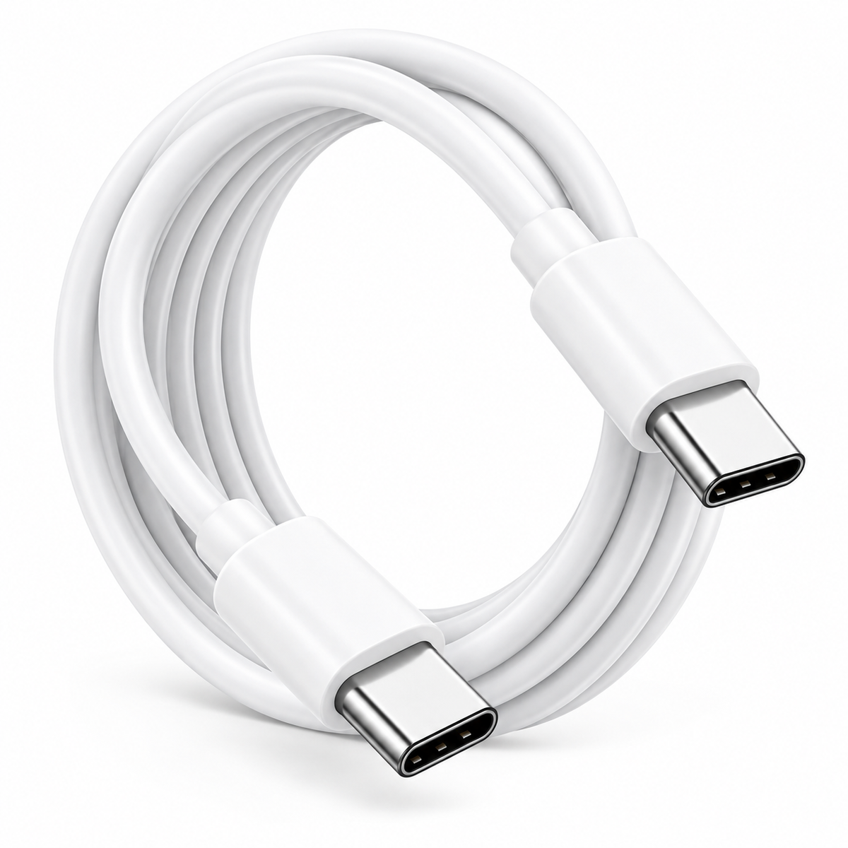 Cable USB Tipo C a Tipo C Blanco – Carga y Transferencia de Datos - Latyce