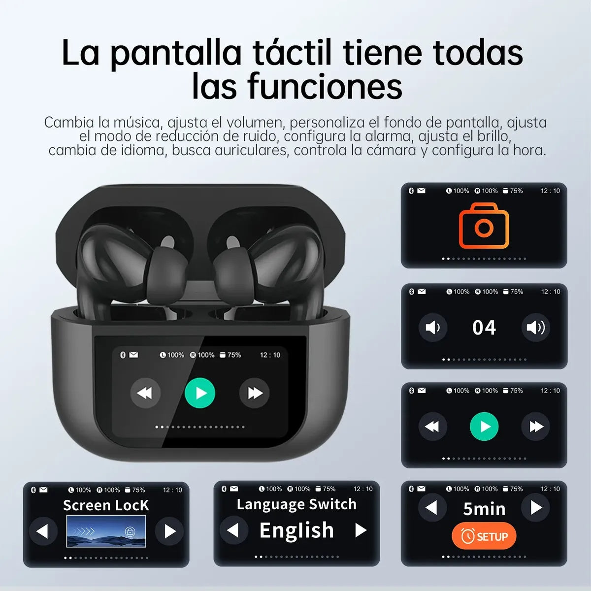 Audifonos G-TIDE Future Pod Pantalla Táctil y Cancelación de Ruido - Latyce