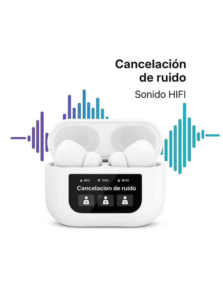 Audifonos Inalámbricos G-TIDE Future Pod con Pantalla Táctil y Cancelación de Ruido - Latyce