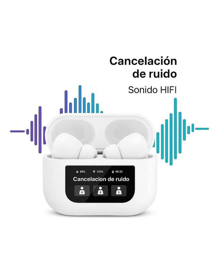 Audifonos Inalámbricos G-TIDE Future Pod con Pantalla Táctil y Cancelación de Ruido - Latyce