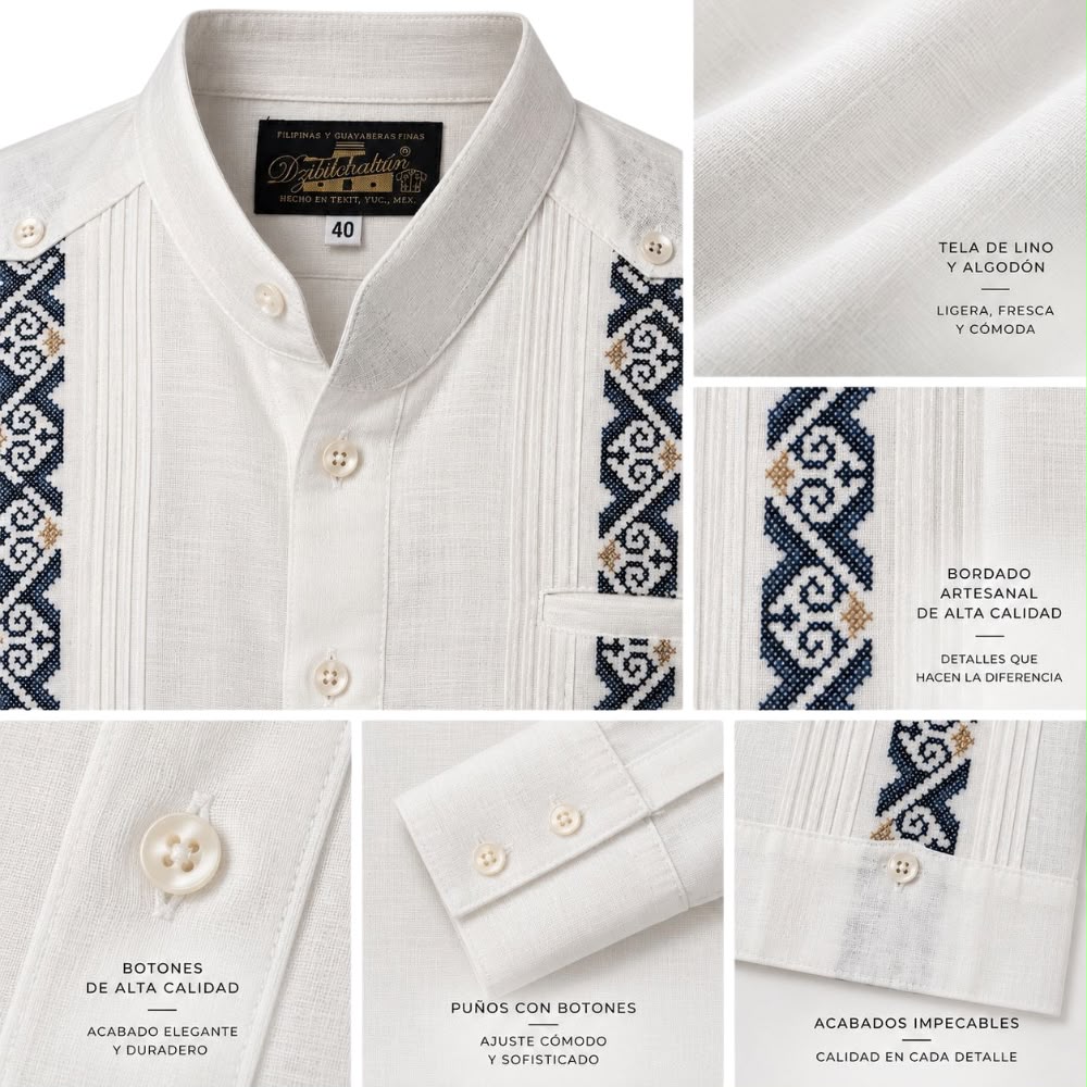 Guayabera para hombre Latyce