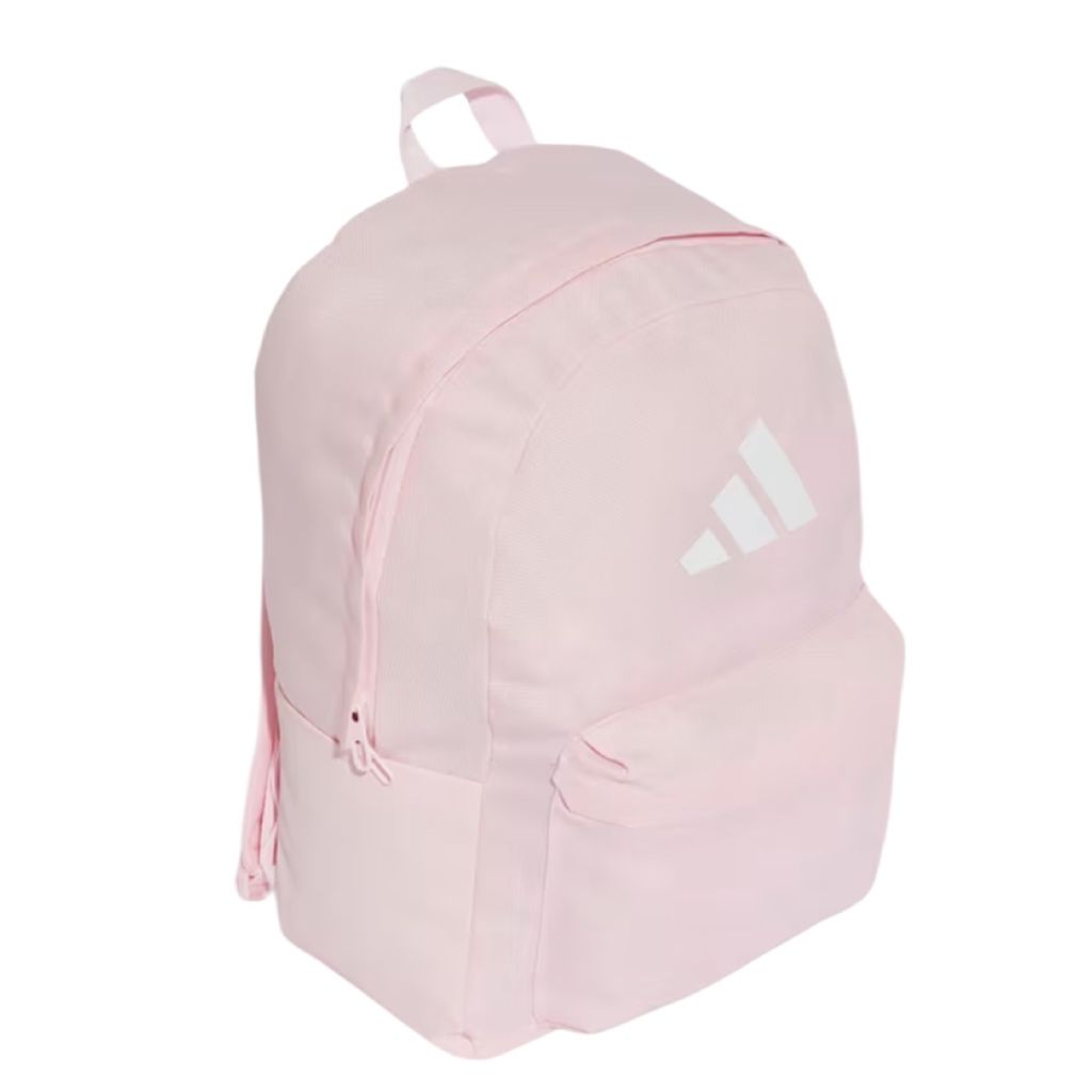 Mochila Adidas Classic 3 Barras Logo Rosa - IS7056